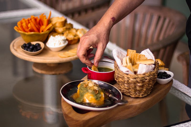 Celery and Dip at Wings over